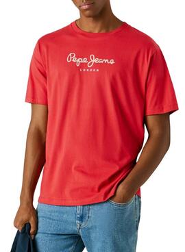 T-Shirt Pepe Jeans Eggo rot für Herren