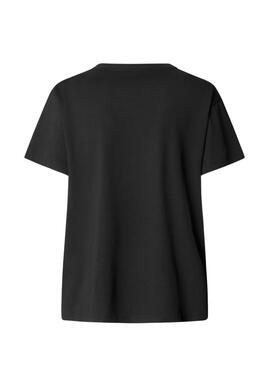 T-shirt Pepe Jeans Mia Schwarz für Damen.