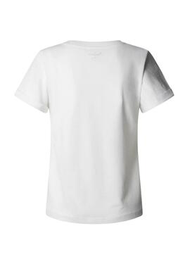 T-Shirt Pepe Jeans Nadda weiß für Damen.