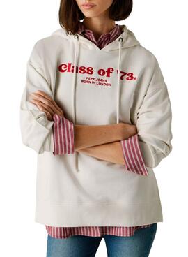 Sweatshirt Pepe Jeans Narel in Weiß für Damen