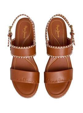Sandalen Pepe Jeans Billie braun für Damen