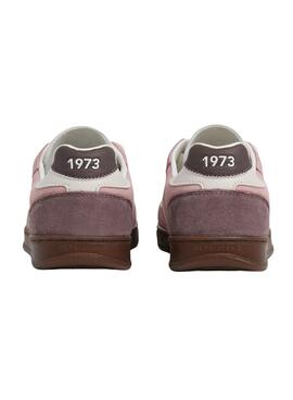 Turnschuhe Pepe Jeans Ball aus rosa Leder für Damen.