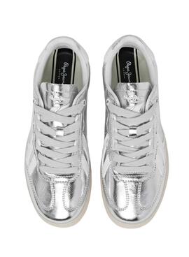 Turnschuhe Pepe Jeans Ball Sparkly in Metallic für Damen.