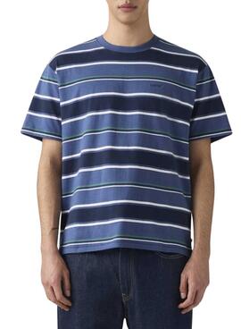 T-Shirt Levis Red Tab Vintage Blue Stripe für Herren