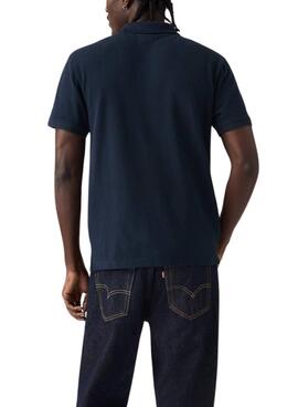 Poloshirt Levis Original in Marineblau für Herren.
