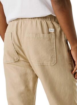 Chinesische Hose Pepe Jeans Pull On Comfort in Beige für Herren.