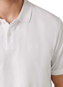 Polo Pepe Jeans Oscar weiß für Herren