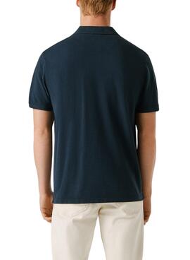 Poloshirt Pepe Jeans Oscar in Marineblau für Herren.