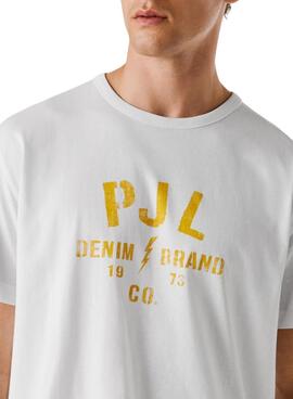 T-Shirt Pepe Jeans Gunner weiß für Herren
