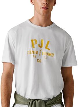 T-Shirt Pepe Jeans Gunner weiß für Herren