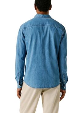 Jeanshemd Pepe Jeans Classic Slim blau für Herren.