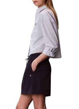 Hemd Calvin Klein Jeans Yarndye Streifen blau für Damen