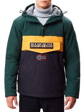 Jacke Napapijri Rainforest Block Grün Herren