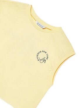 Tanktop mit grafischem Muster in Vanille