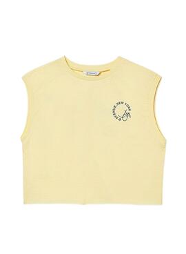 Tanktop mit grafischem Muster in Vanille