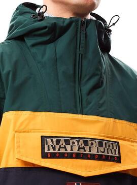 Jacke Napapijri Rainforest Block Grün Herren