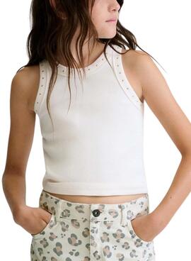 Mayoral T-Shirt mit Trägern in Weiß für Mädchen.