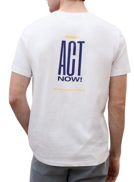 T-Shirt Ecoalf Act weiß für Herren