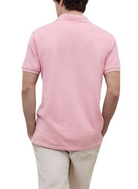 Nachhaltiges Ecoalf Tedan Poloshirt in Rosa für Herren.