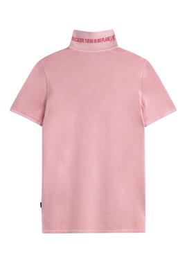 Nachhaltiges Ecoalf Tedan Poloshirt in Rosa für Herren.