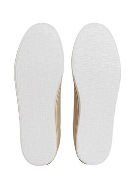 Turnschuhe Tommy Jeans Vulc aus Leinwand in Kamel für Herren