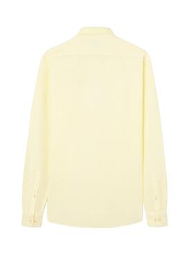 Gelbes Silbon Sporthemd für Herren