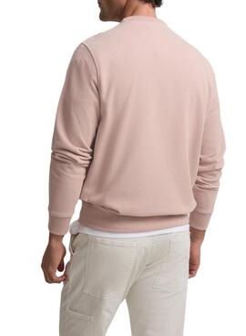 Sudadera Silbon Minilogo rosa für Herren