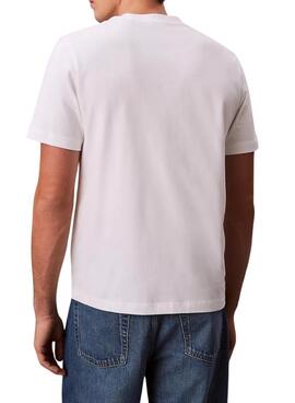 T-Shirt Calvin Klein Jeans March in Weiß für Herren