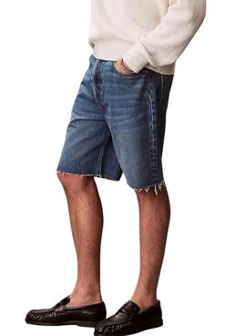 Bermudas Calvin Klein Jeans 90er Jahre mittelblaue Jeans für Herren