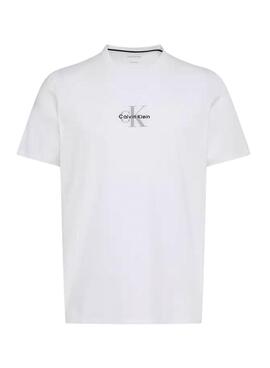 T-shirt Calvin Klein Jeans Micro Monologo weiß für Herren