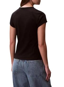 T-shirt Calvin Klein Jeans Graphic Logo schwarz für Damen