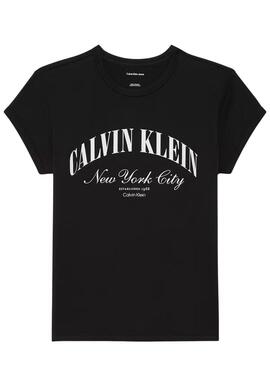 T-shirt Calvin Klein Jeans Graphic Logo schwarz für Damen