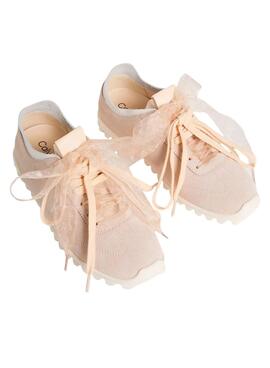 Turnschuhe Calvin Klein Jeans Laces rosa für Damen.