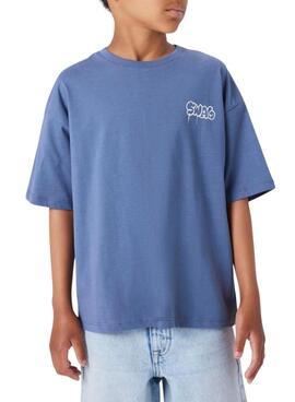 T-shirt Name It San Francisco blau für Jungen.