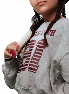 Sweatshirt Name It Girls Club grau für Mädchen