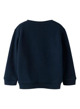 Sweatshirt Name It Marineblauer Auto für Jungen
