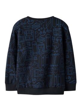 Sweatshirt Name It Skate in Marineblau für Jungen