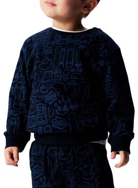 Sweatshirt Name It Skate in Marineblau für Jungen