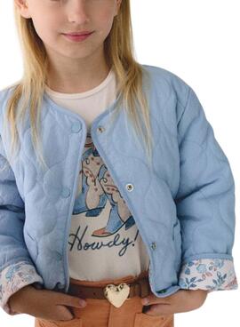 Wendejacke von Mayoral, gepolstert, blau, für Mädchen.