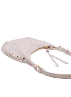 Handtasche von Mayoral mit goldenen Nieten in Beige für Mädchen.
