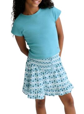 Mayoral bedruckter blauer Rock für Mädchen