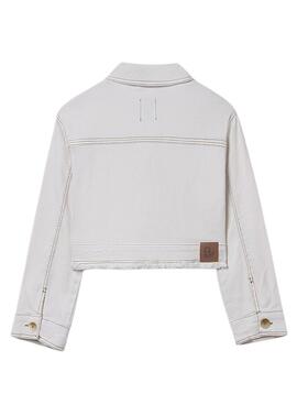 Mayoral Kurzjacke aus rohem Material für Mädchen.