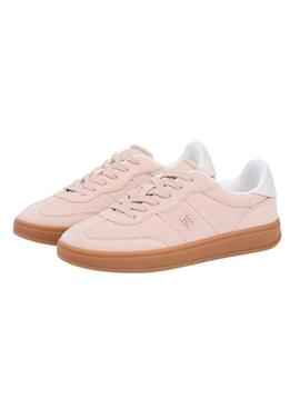 Sneaker Tommy Jeans Heritage Monogram rosa für Damen