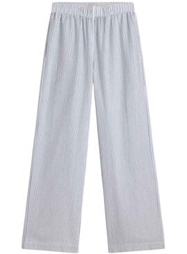 Hose Ecoalf Moss mit blau-weißen Streifenmuster für Demen