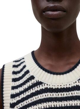 Ecoalf Tulip Pullover in Beige mit Streifenmuster für Damen