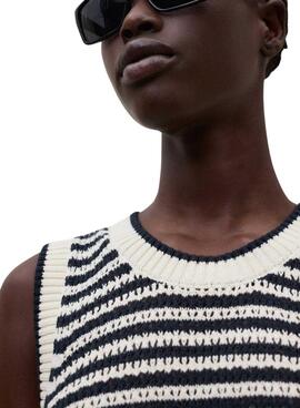 Ecoalf Tulip Pullover in Beige mit Streifenmuster für Damen