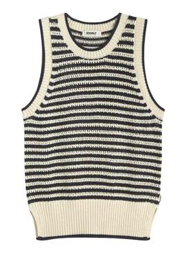 Ecoalf Tulip Pullover in Beige mit Streifenmuster für Damen