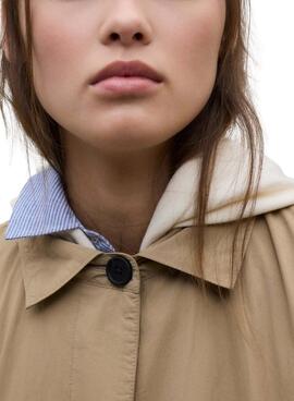 Ecoalf Packable Trenchcoat Verne in toffee für Damen.