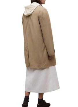 Ecoalf Packable Trenchcoat Verne in toffee für Damen.