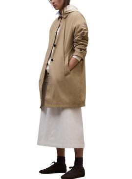 Ecoalf Packable Trenchcoat Verne in toffee für Damen.